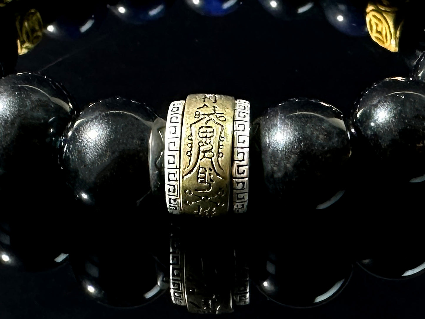 Taoist Bold Men's Bracelet: Elemental Strength & Cosmic Harmony