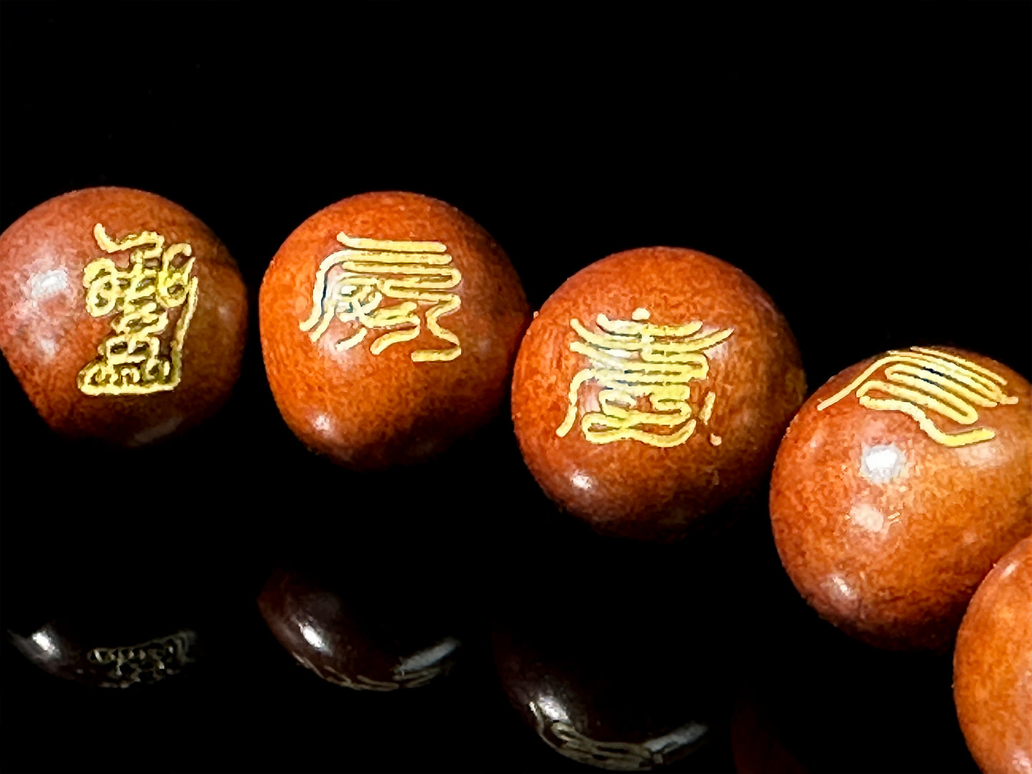Taoist Lightning-Struck Jujube Wood Spiritual Beads