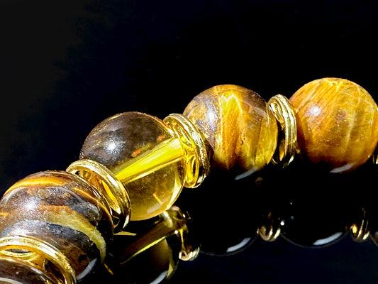 Taoist Grounded Men's Bracelet: Earth Element Strength